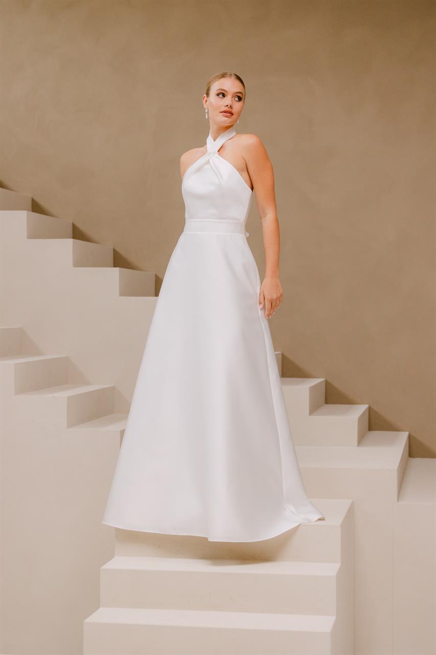 Old Money-Brautkleid mit Neckholder-Ausschnitt
Marylise Brittany